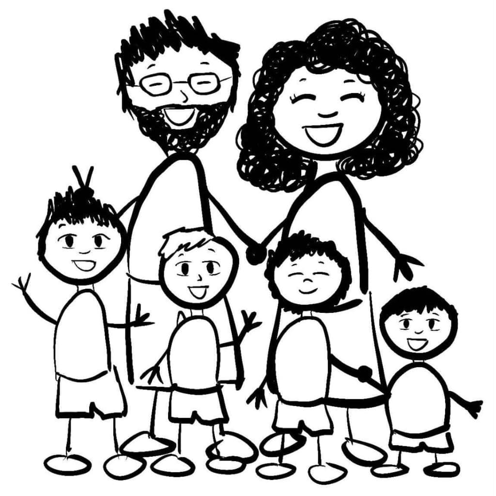 Carson Farms family sketch