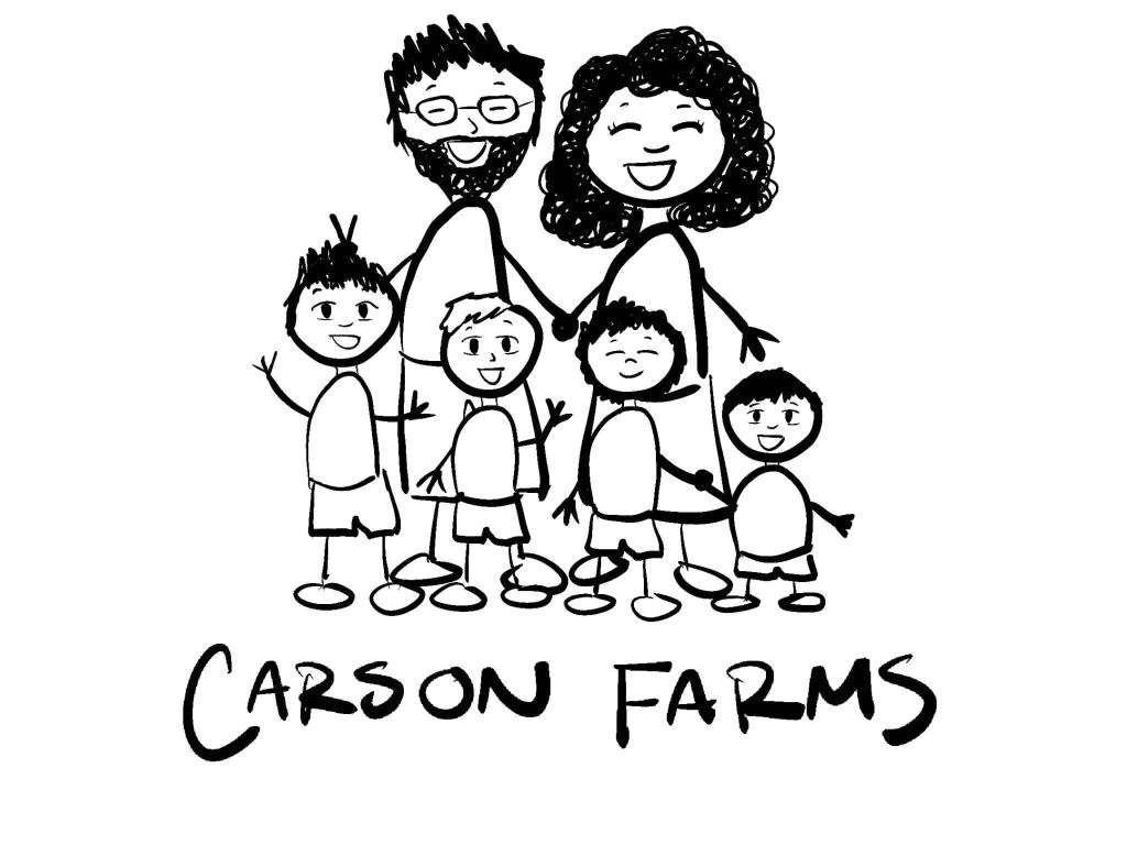 Carson Farms — hand-drawn family and lettering